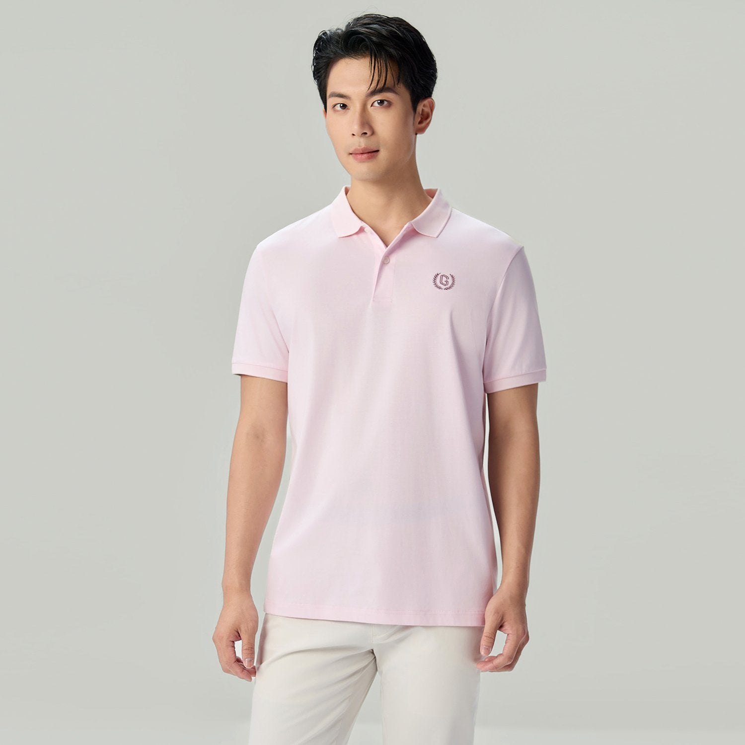 Men's Slim Fit Liquid Touch Cotton Interlock Polo - Image 2