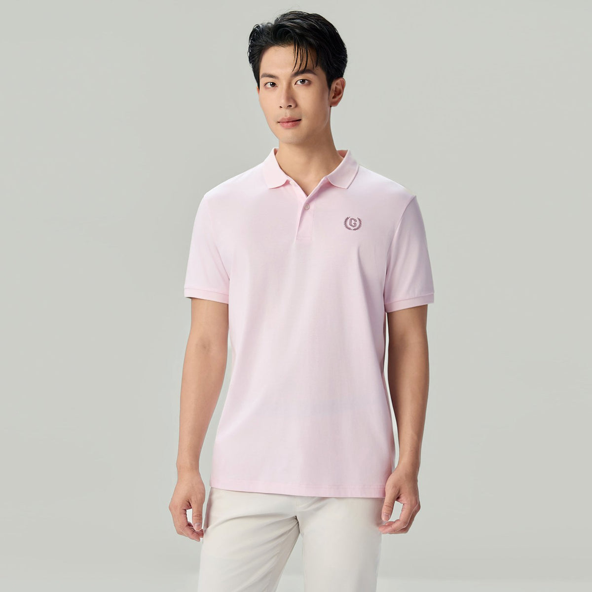 Men's Slim Fit Liquid Touch Cotton Interlock Polo - Image 2
