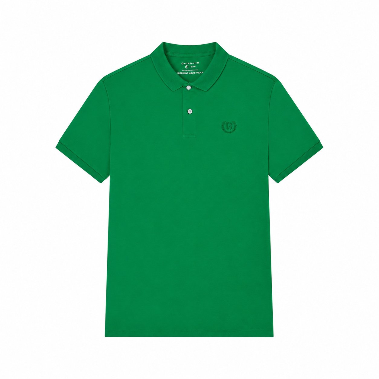 Men's Slim Fit Liquid Touch Cotton Interlock Polo - Image 1