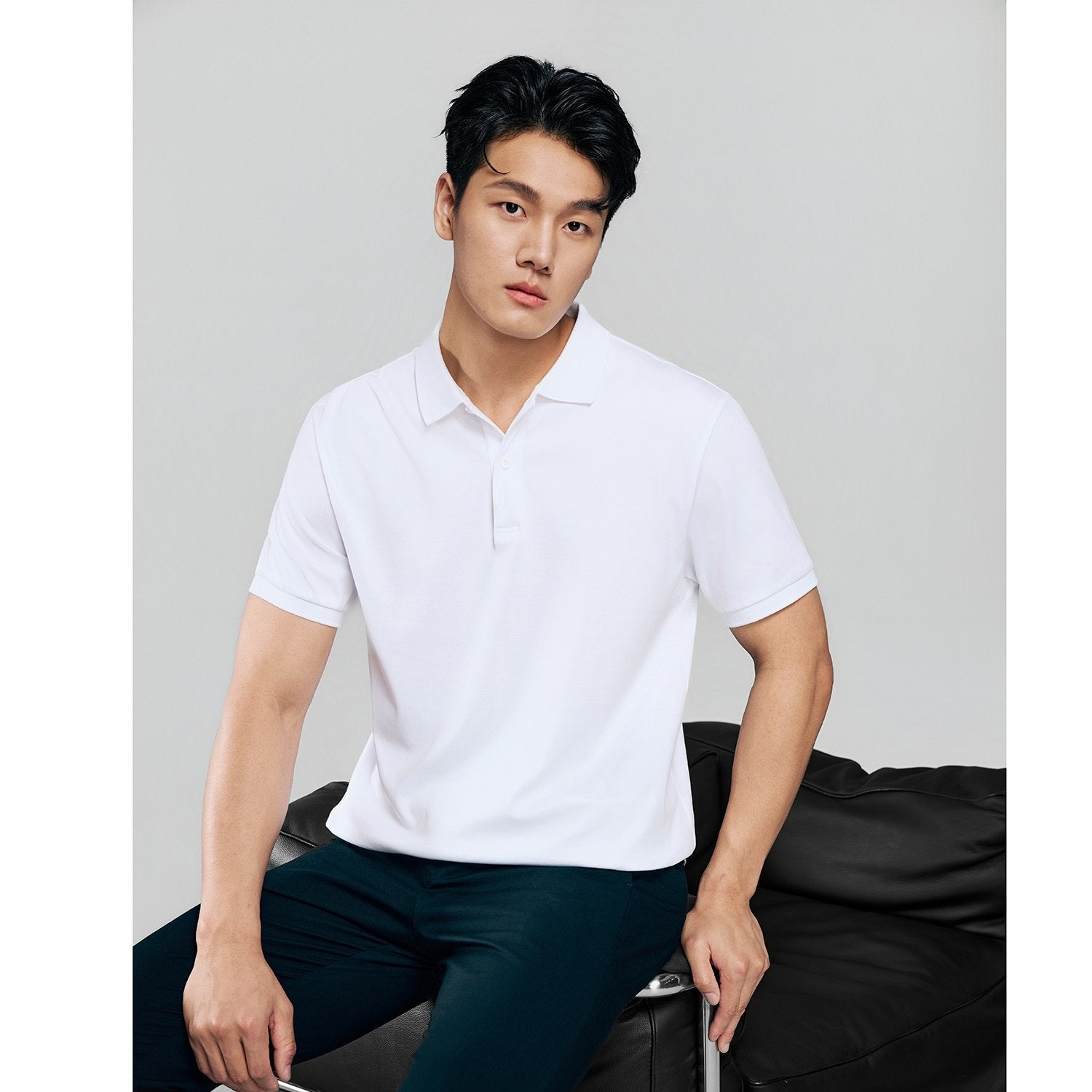 Men Regular Luxe Touch Cotton Polo Shirt - Image 7
