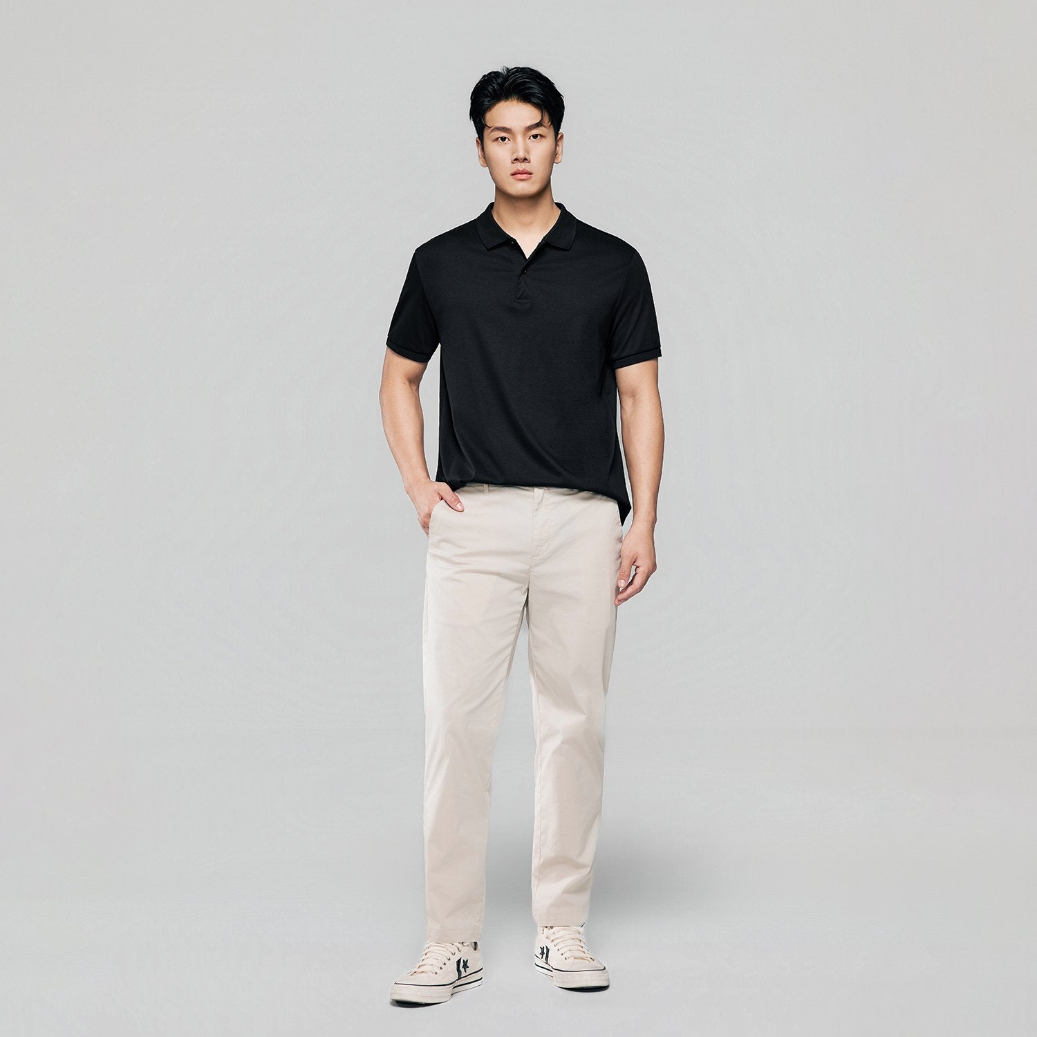 Men Regular Luxe Touch Cotton Polo Shirt - Image 1