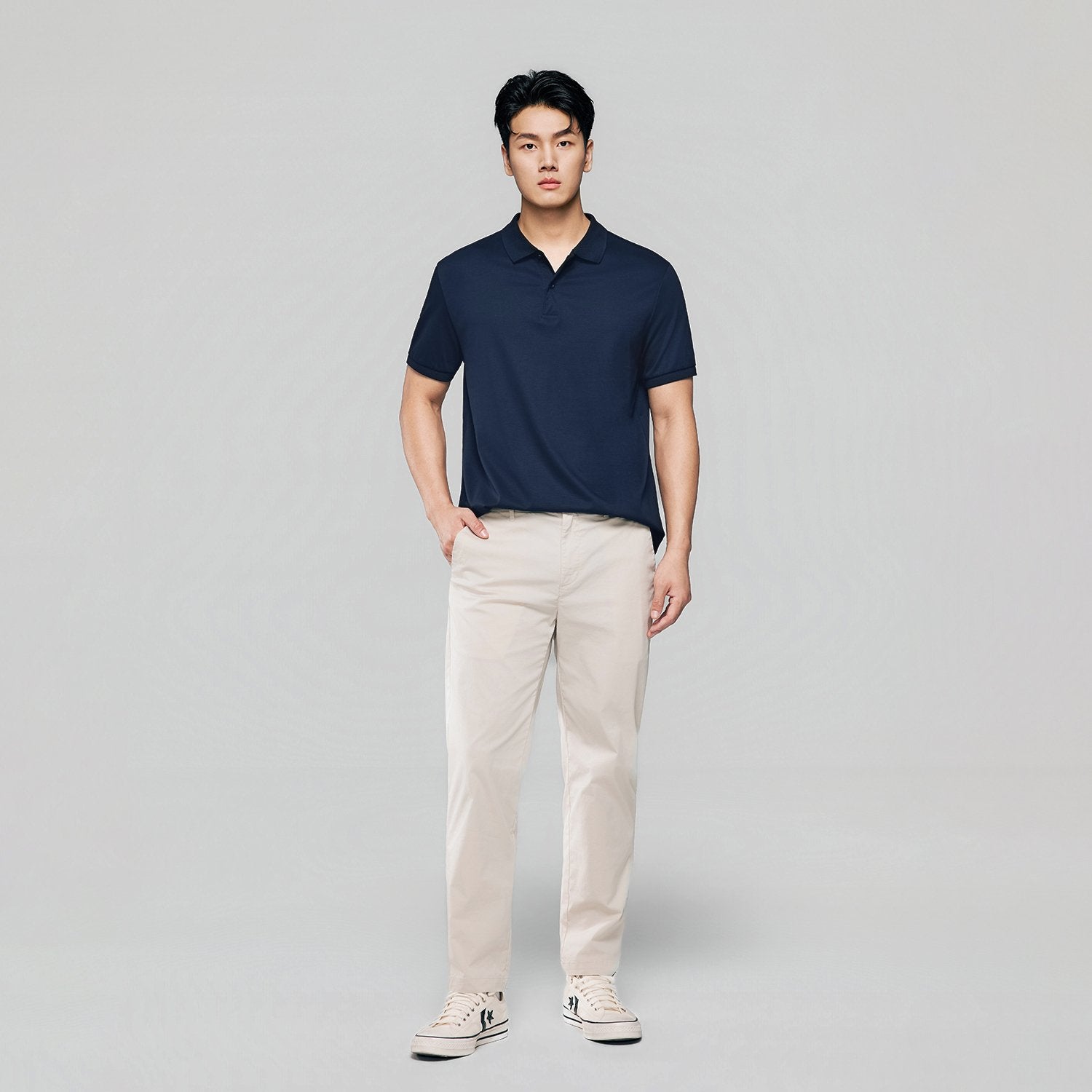 Men Regular Luxe Touch Cotton Polo Shirt - Image 1