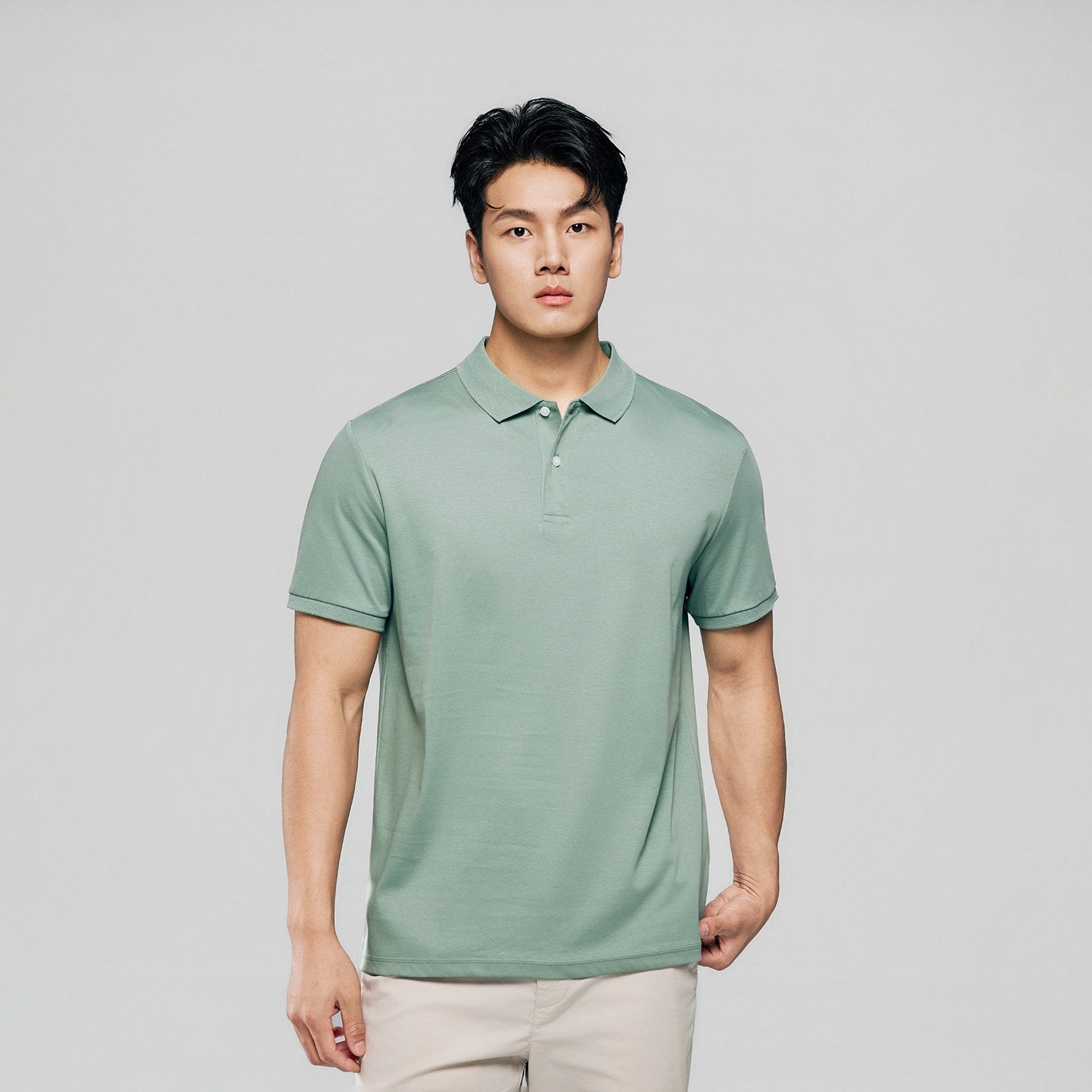 Men Regular Luxe Touch Cotton Polo Shirt - Image 3