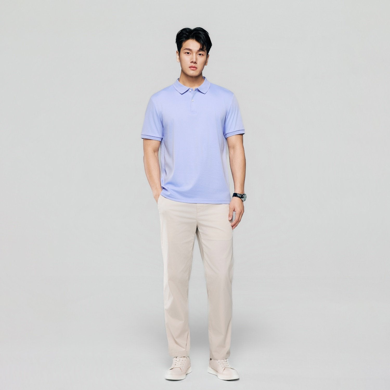 Men Regular Luxe Touch Cotton Polo Shirt - Image 1
