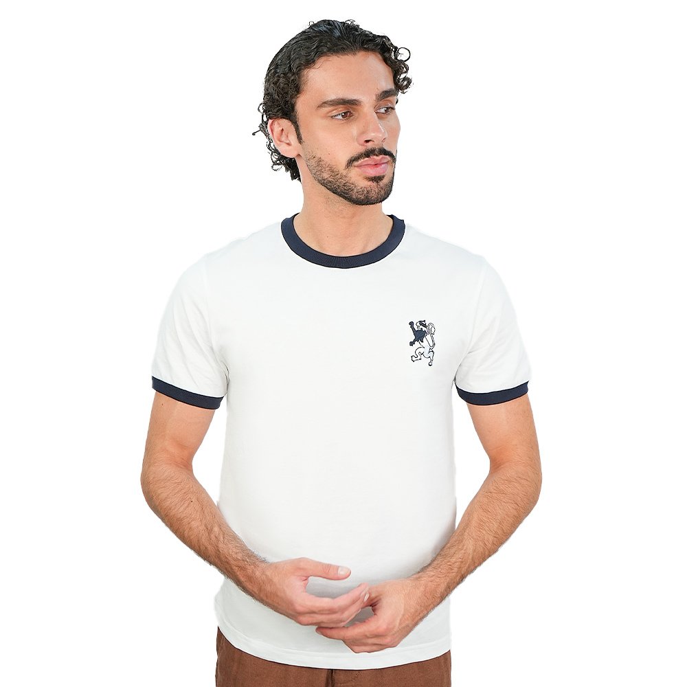 Men's Slim Cotton Crew Neck Embroidery Tee - Image 1