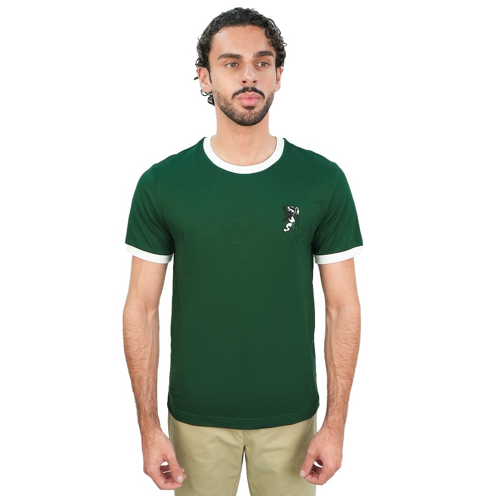 Men's Slim Cotton Crew Neck Embroidery Tee - Image 1