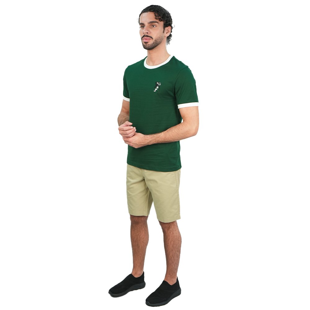 Men's Slim Cotton Crew Neck Embroidery Tee - Image 2