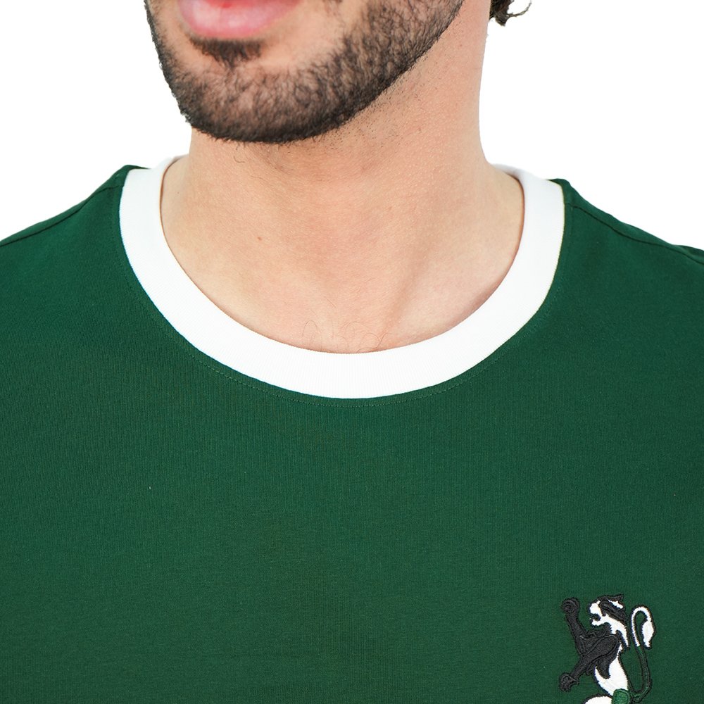 Men's Slim Cotton Crew Neck Embroidery Tee - Image 3