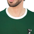 Men's Slim Cotton Crew Neck Embroidery Tee - Image 3