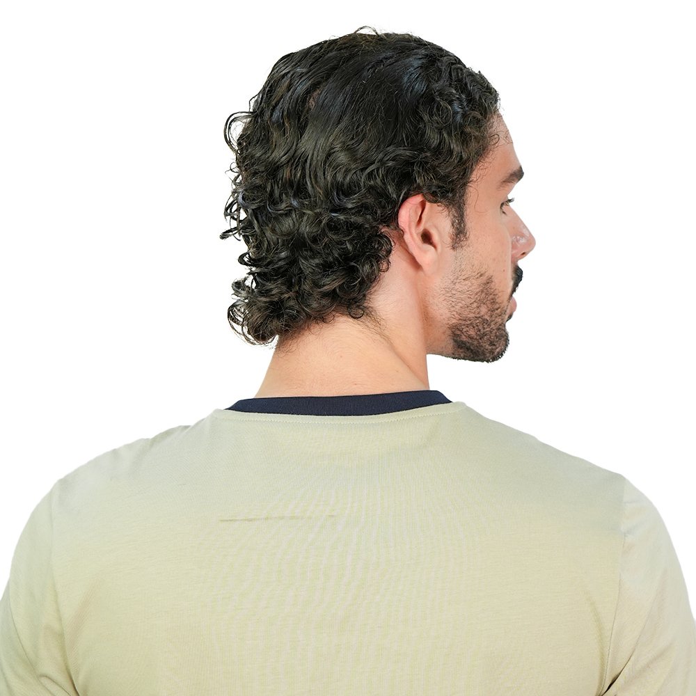 Men's Slim Cotton Crew Neck Embroidery Tee - Image 6