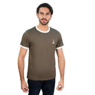 Men's Slim Cotton Crew Neck Embroidery Tee - Image 1
