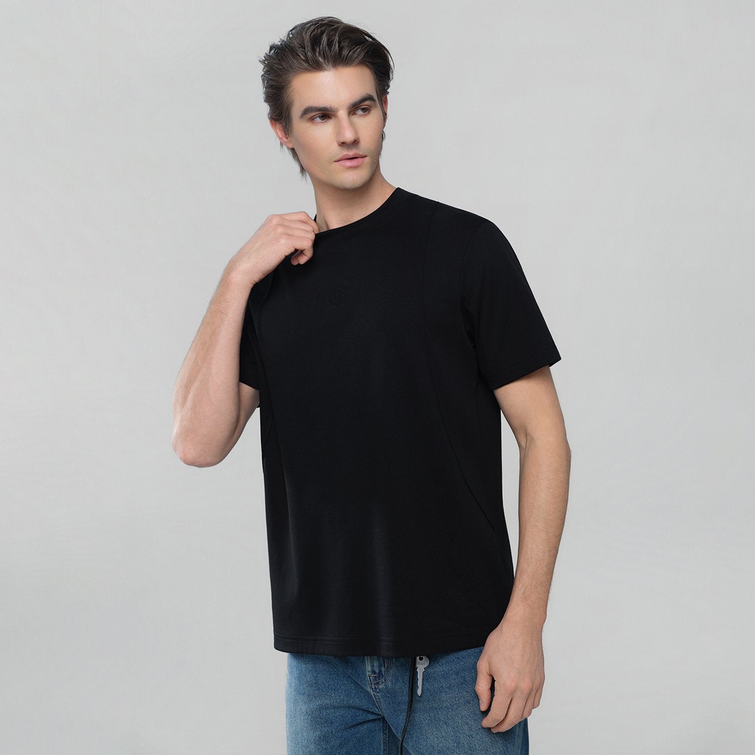 Men's Crew Neck  Liquid Touch Regular fit Tee - Image 2