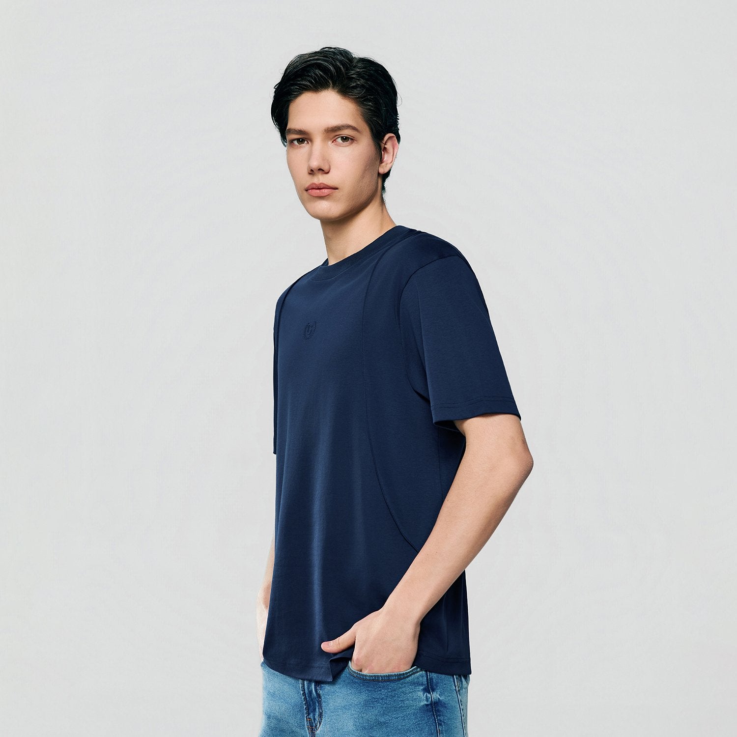 Men's Crew Neck  Liquid Touch Regular fit Tee - Image 2