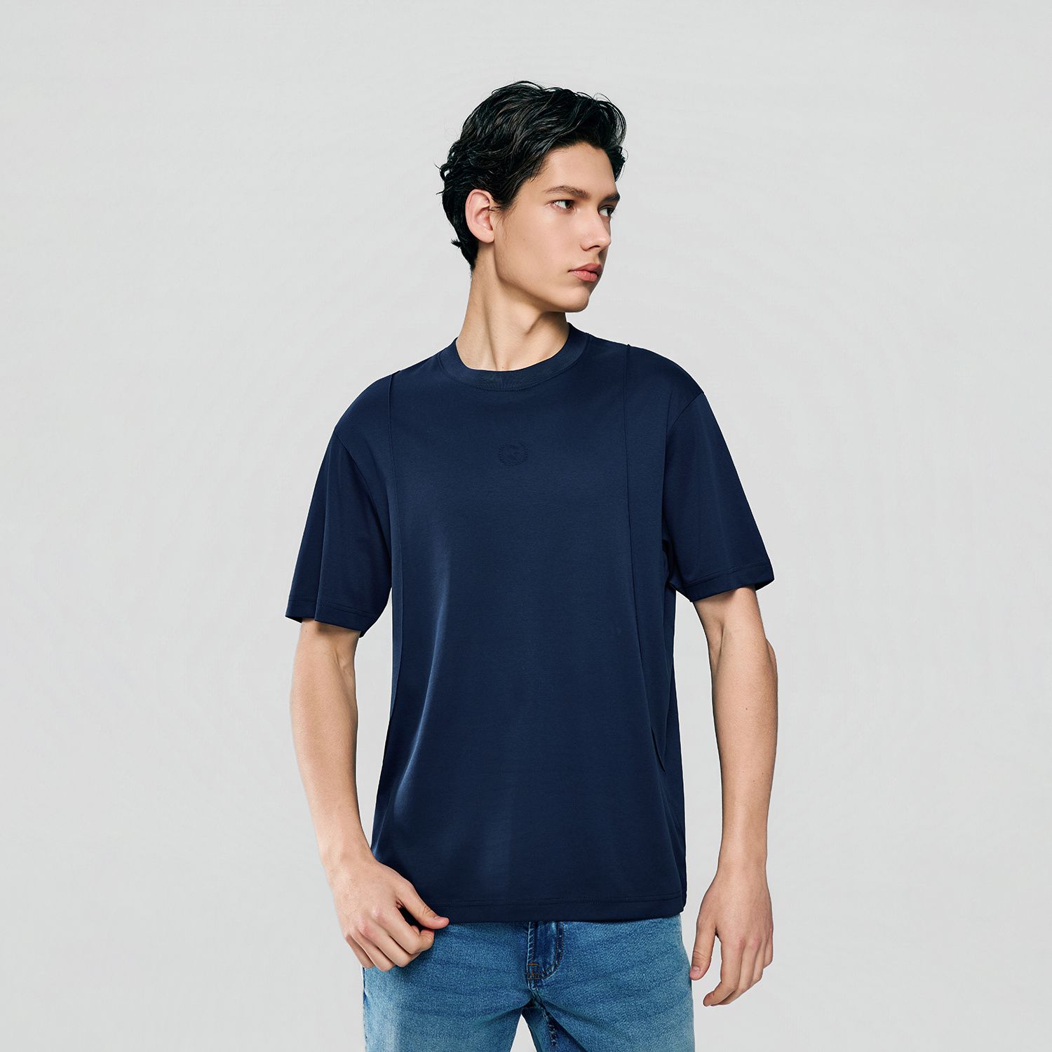 Men's Crew Neck  Liquid Touch Regular fit Tee - Image 3