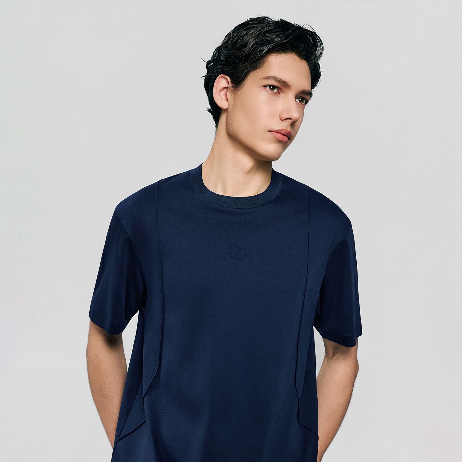 Men's Crew Neck  Liquid Touch Regular fit Tee - Image 5