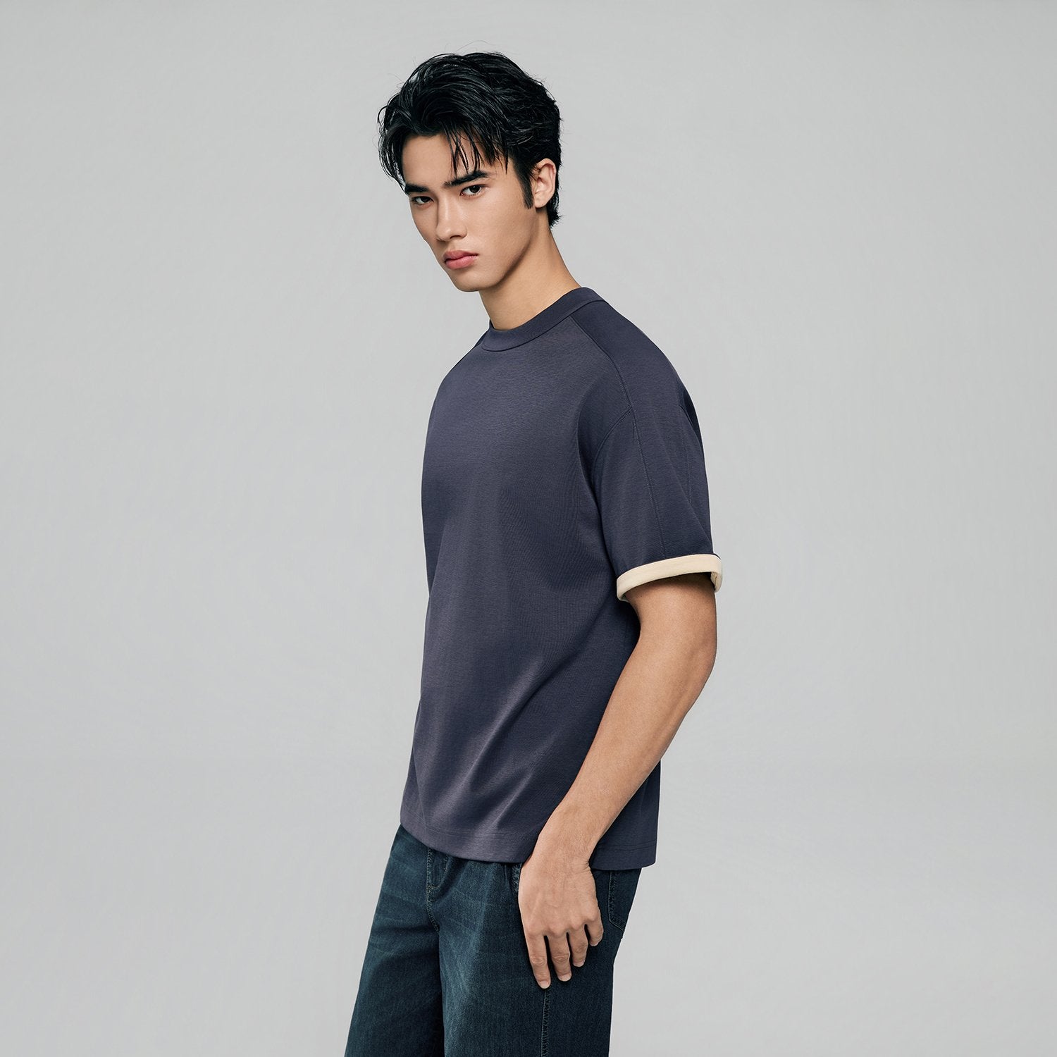 Men's Crew Neck  Cool Touch Loose fit Tee - Image 4