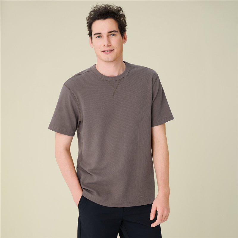 Men's Waffle Crew Neck Tee - Image 1