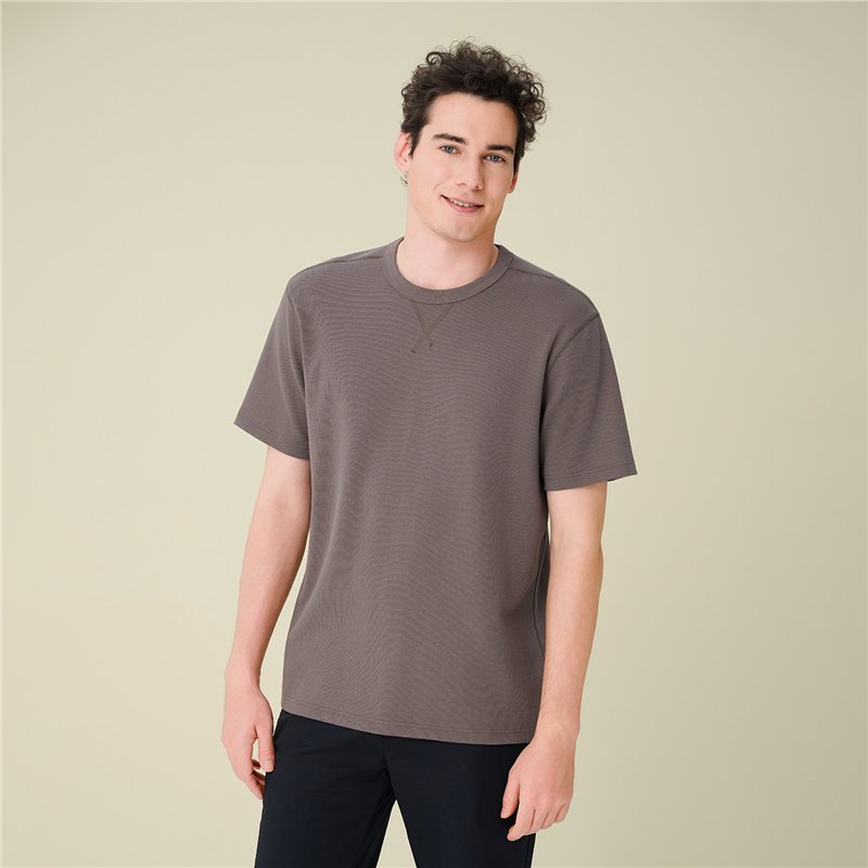 Men's Waffle Crew Neck Tee - Image 4
