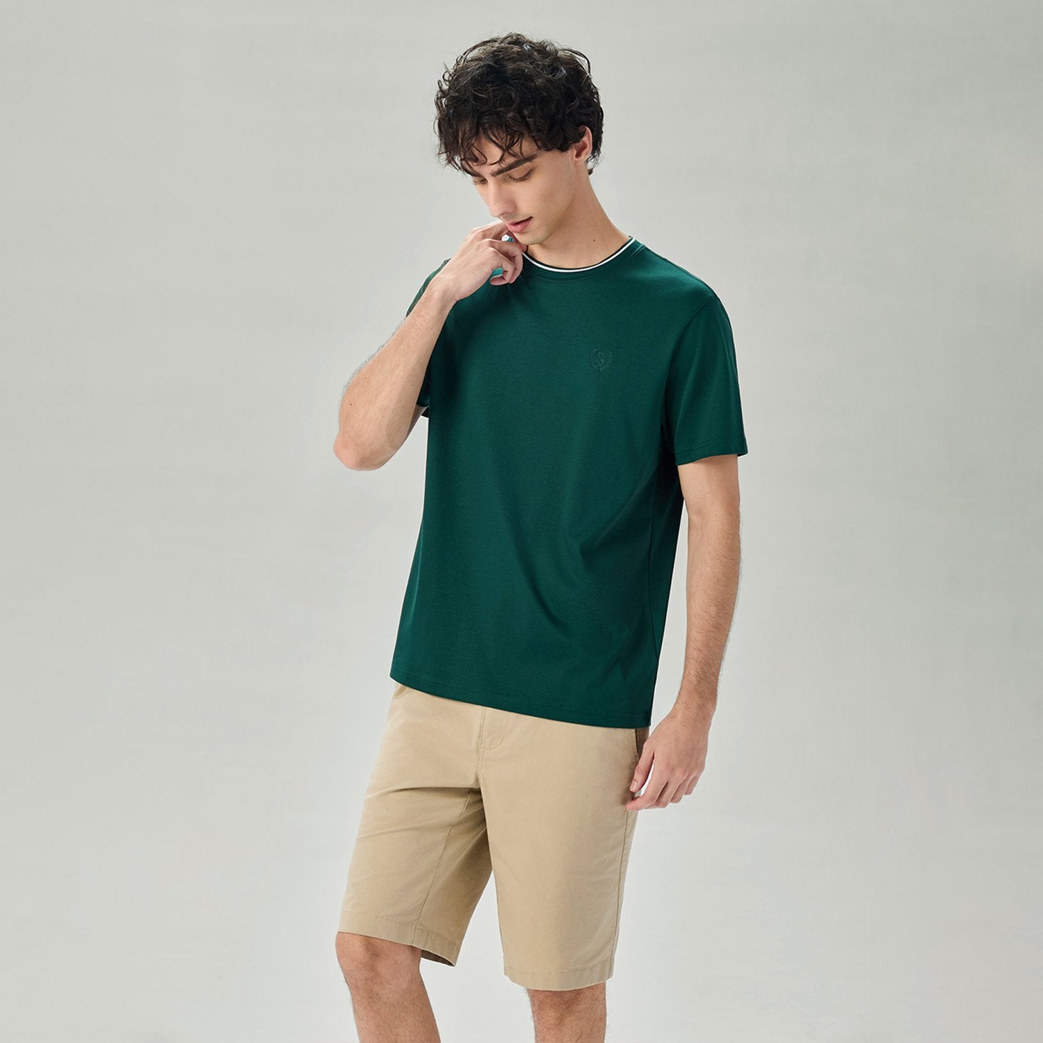 Men's Cotton Interlock Relaxed Fit Liquid Touch Tee - Image 2