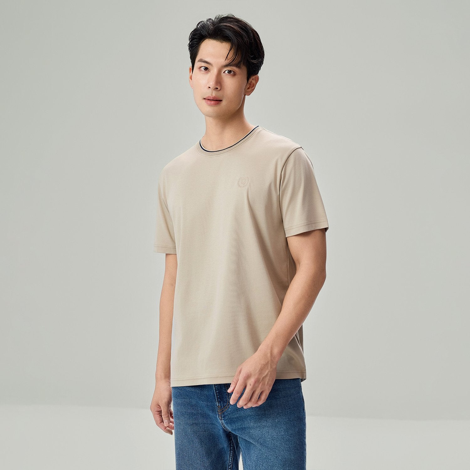 Men's Cotton Interlock Relaxed Fit Liquid Touch Tee - Image 3
