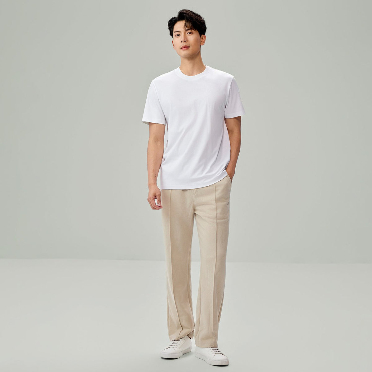 Men's Interlock Slim Fit Silk Touch T-Shirt - Image 1