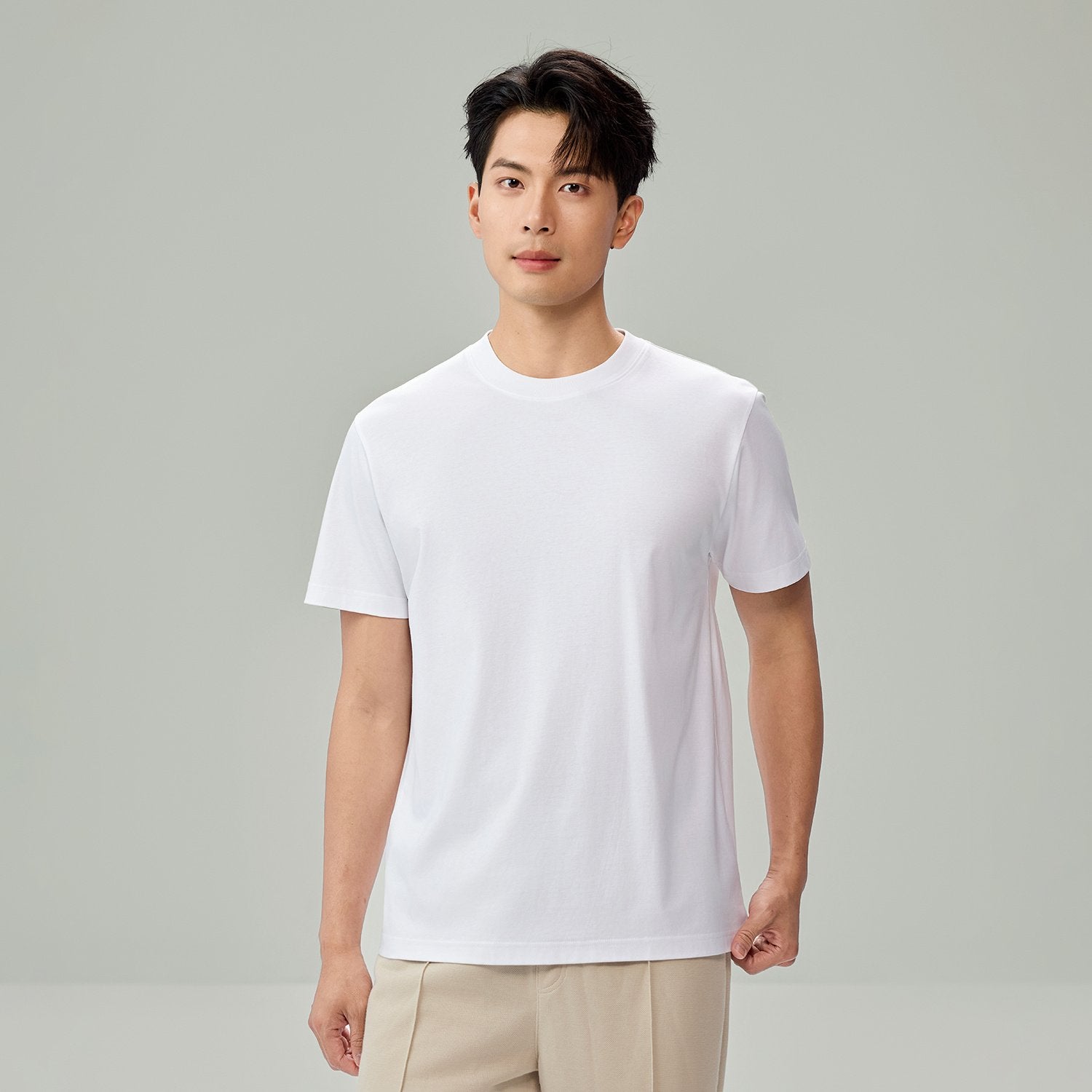 Men's Interlock Slim Fit Silk Touch T-Shirt - Image 3