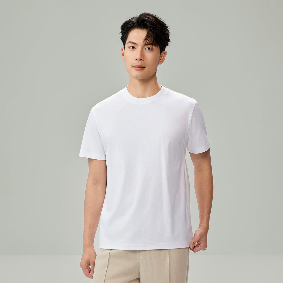 Men's Interlock Slim Fit Silk Touch T-Shirt - Image 3