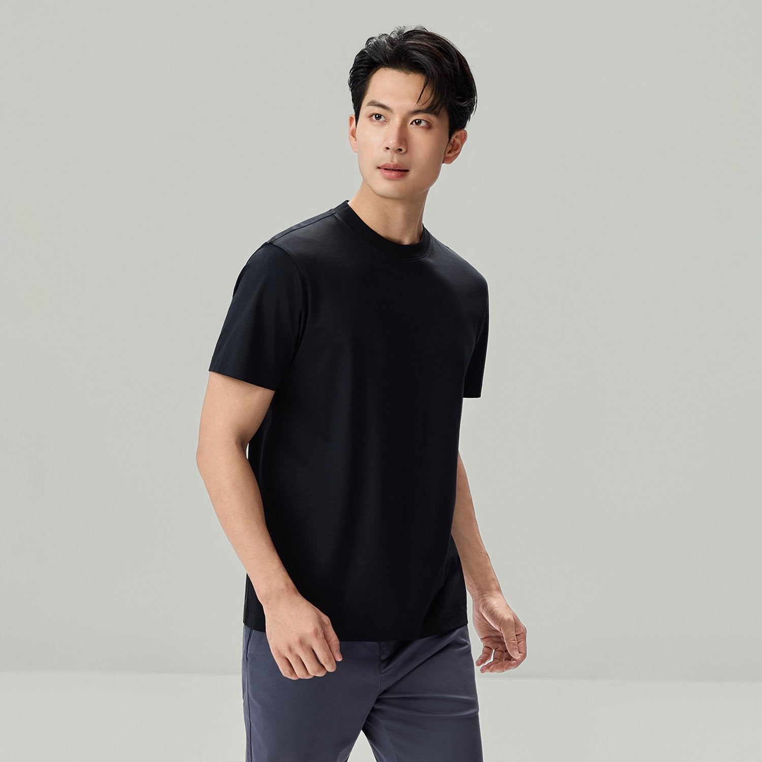 Men's Interlock Slim Fit Silk Touch T-Shirt - Image 2