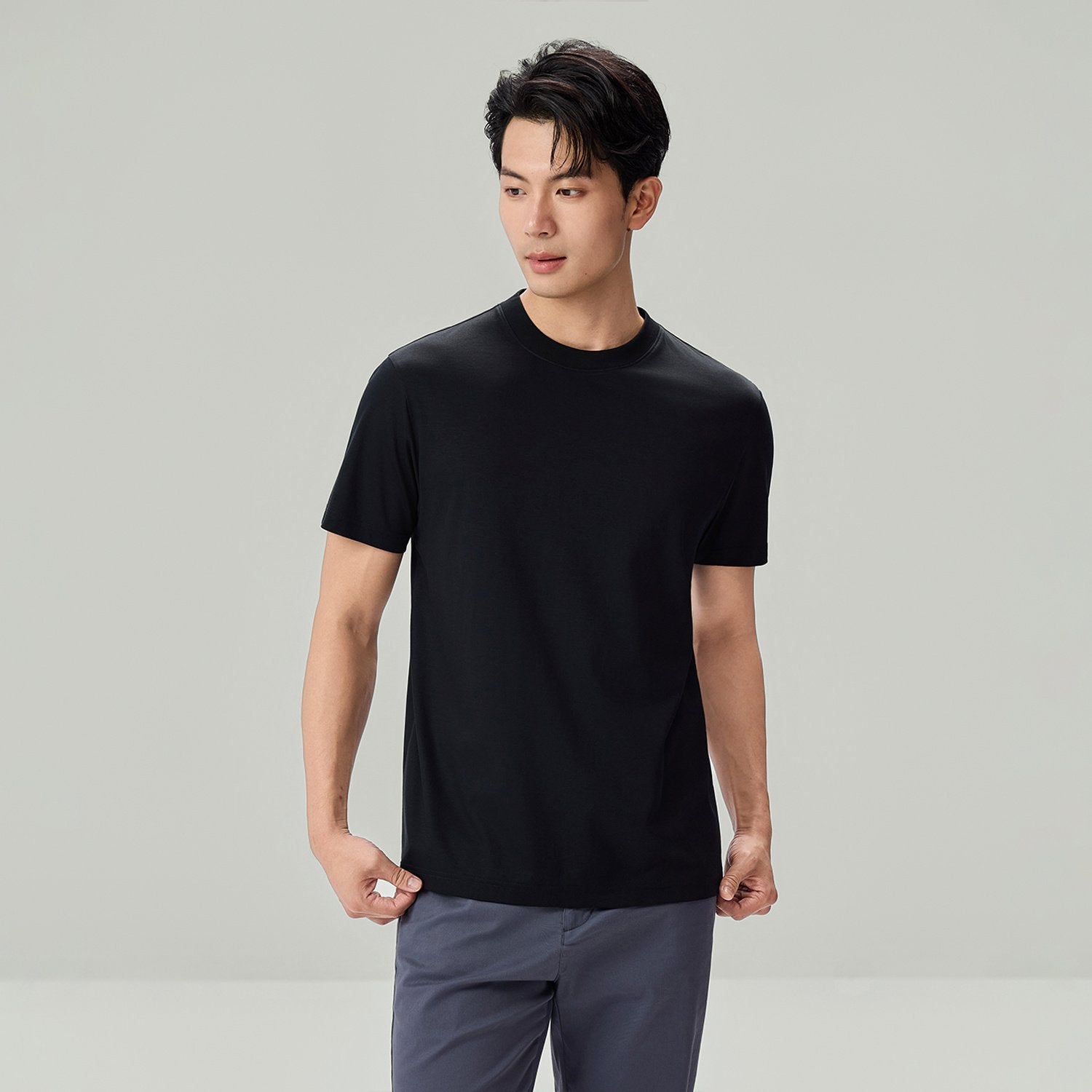 Men's Interlock Slim Fit Silk Touch T-Shirt - Image 3