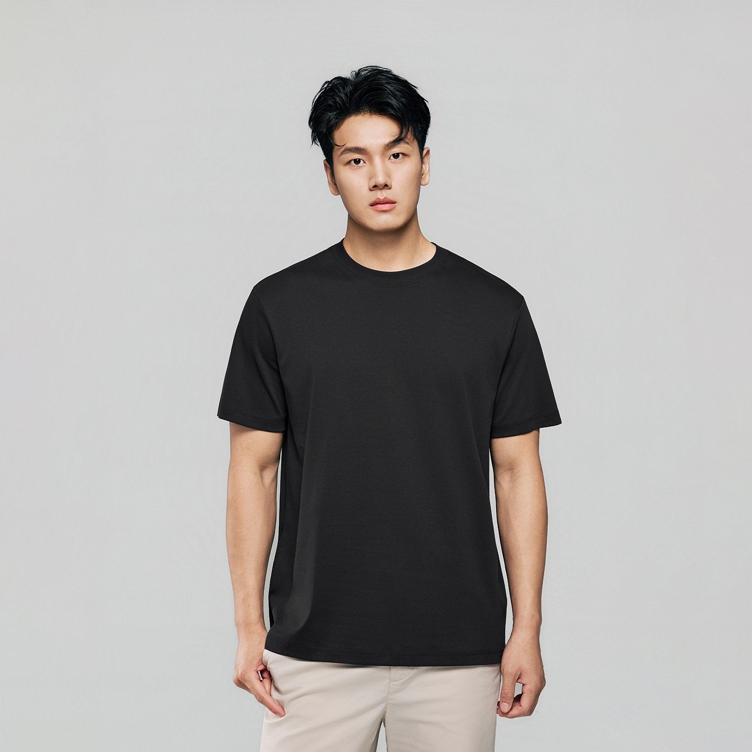 Men Regular Luxe Touch Cotton Crew Tee - Image 2