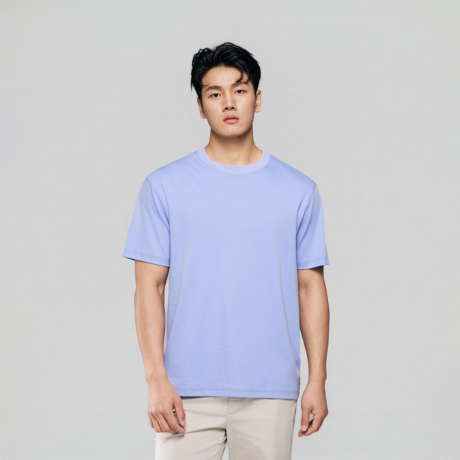 Men Regular Luxe Touch Cotton Crew Tee - Image 2