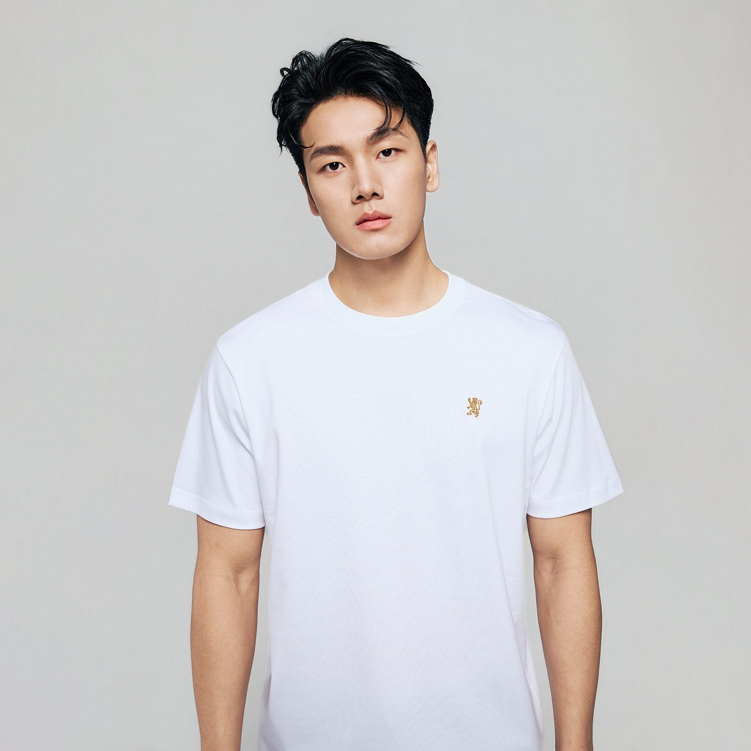 Men Luxe Touch Mercerized Cotton Crew Tee - Image 5