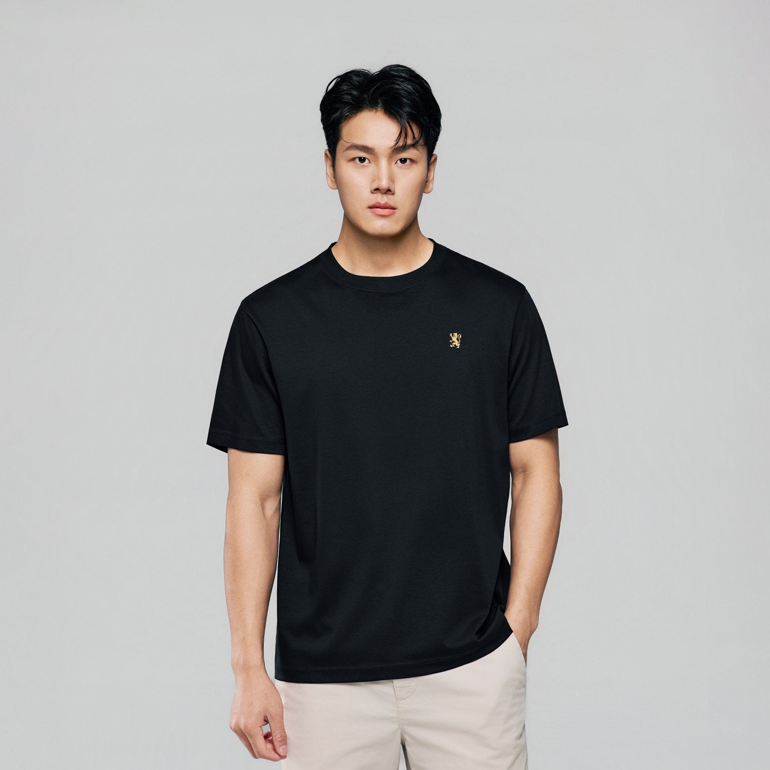 Men Luxe Touch Mercerized Cotton Crew Tee - Image 3