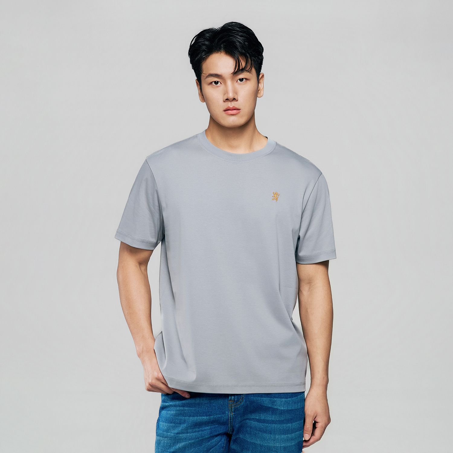 Men Luxe Touch Mercerized Cotton Crew Tee - Image 4