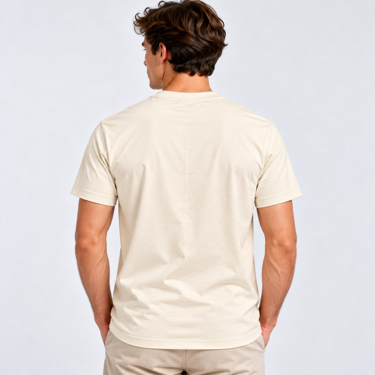Men's Mercerized  Regular Fit T-Shirt - Image 2