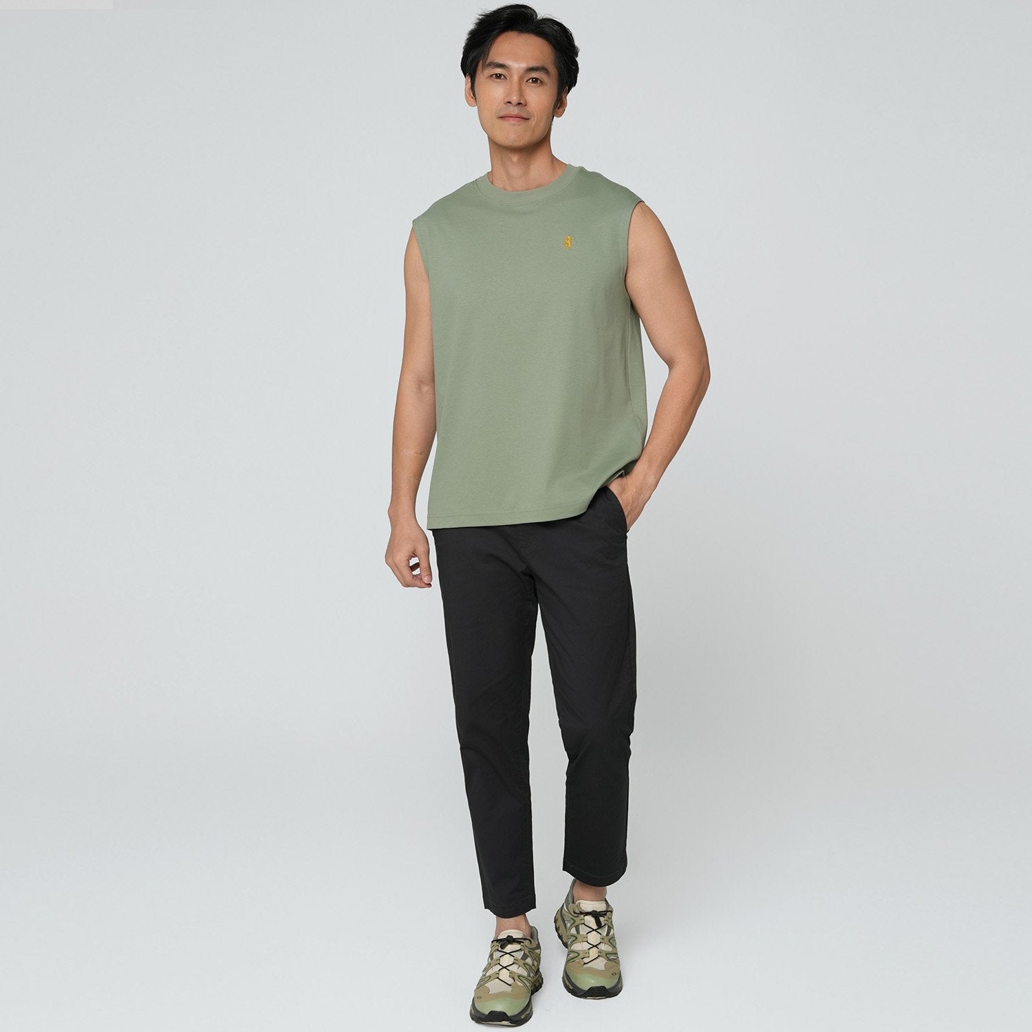 Men's luxe Mercerized Sleeveless Regular Fit Vest - Image 1