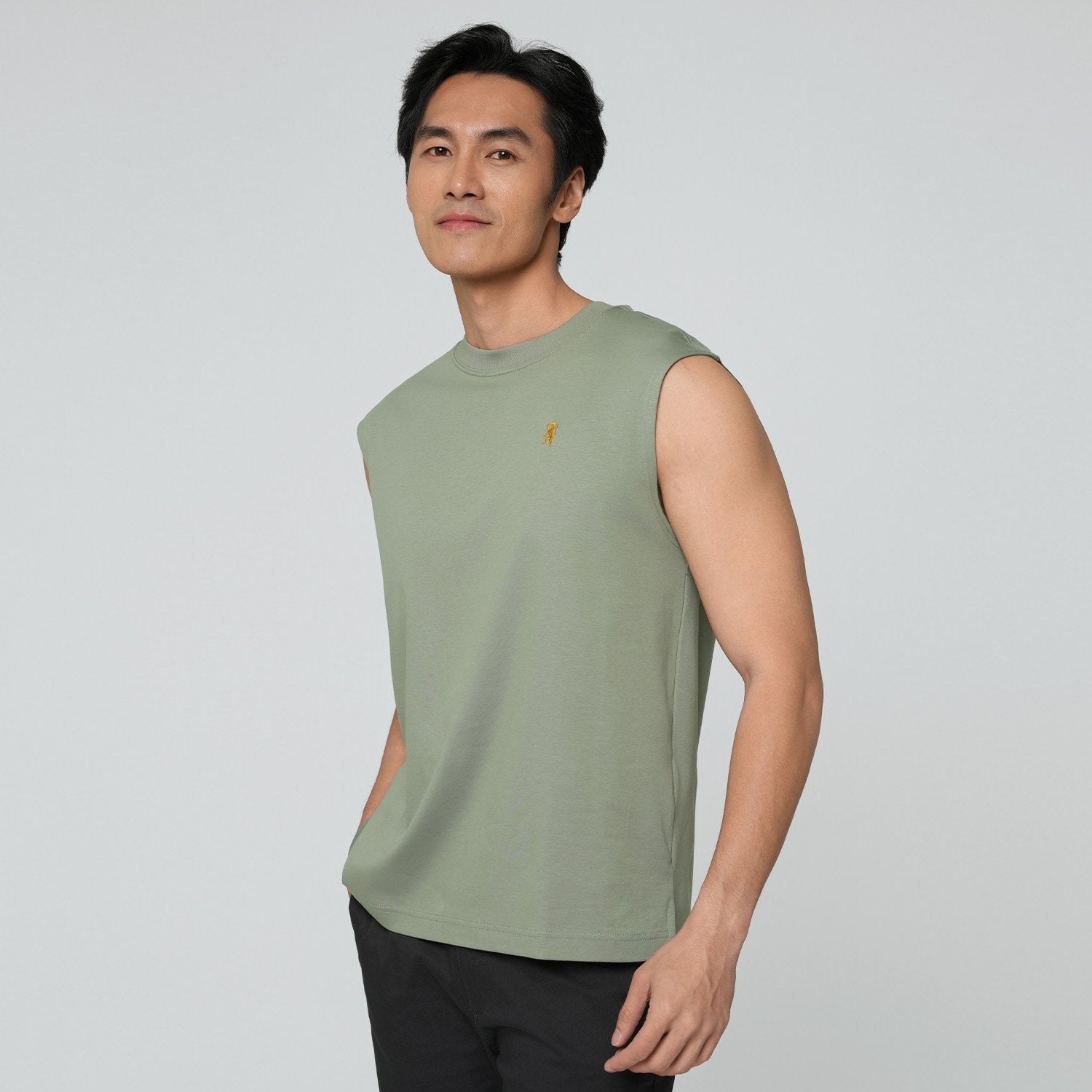 Men's luxe Mercerized Sleeveless Regular Fit Vest - Image 2