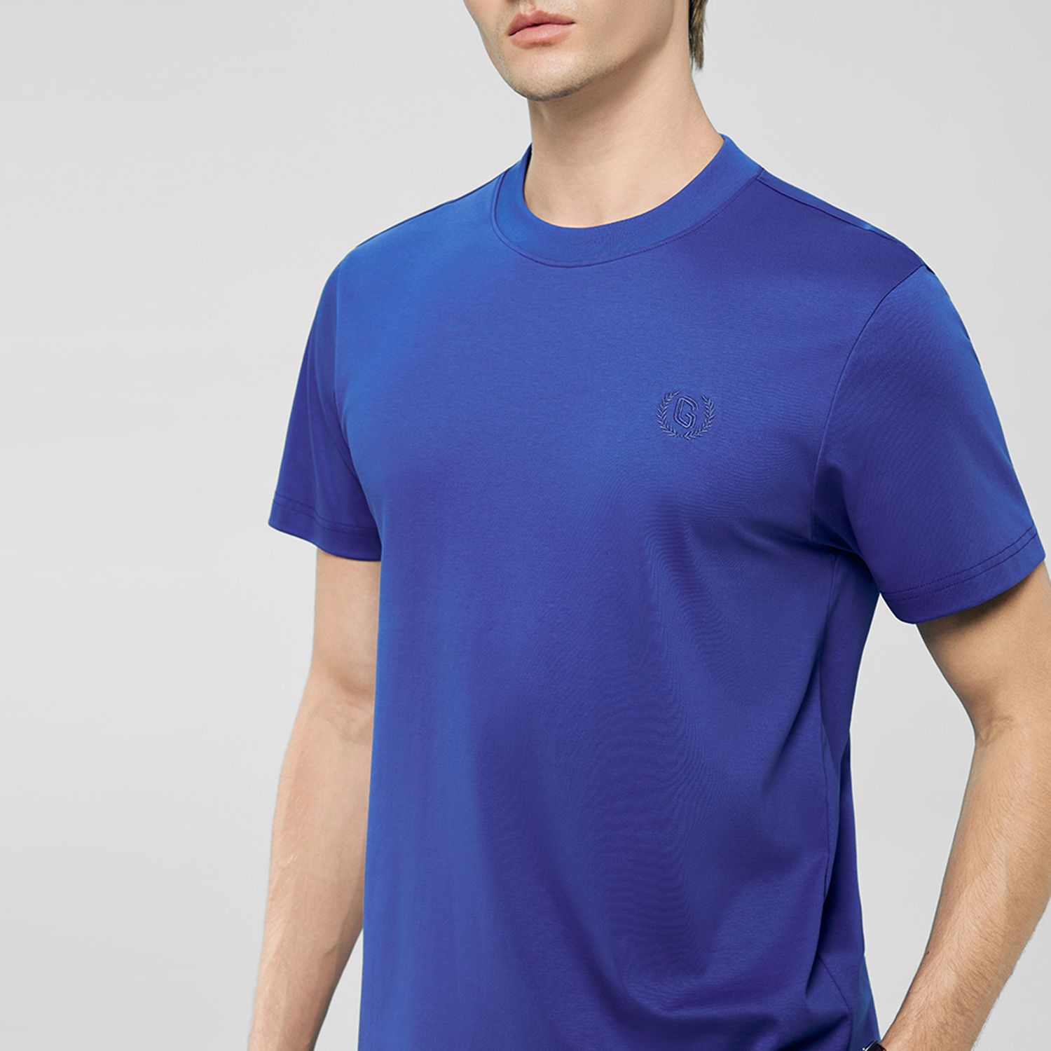 Men's Slim Fit Liquid Touch Cotton Crew Neck Tee - Image 5