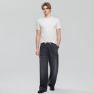 Men's Slim Fit Liquid Touch Cotton Crew Neck Tee - Image 2