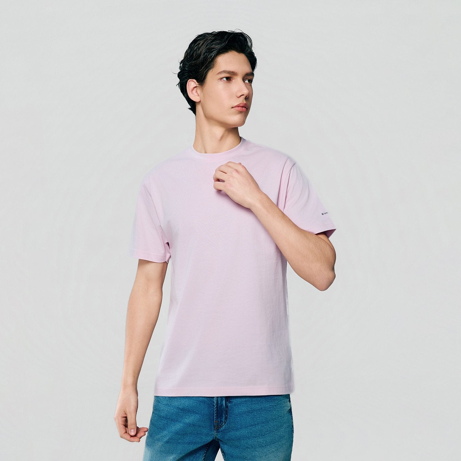 Men's Slim Fit Cotton Crew Neck Tee - Image 5