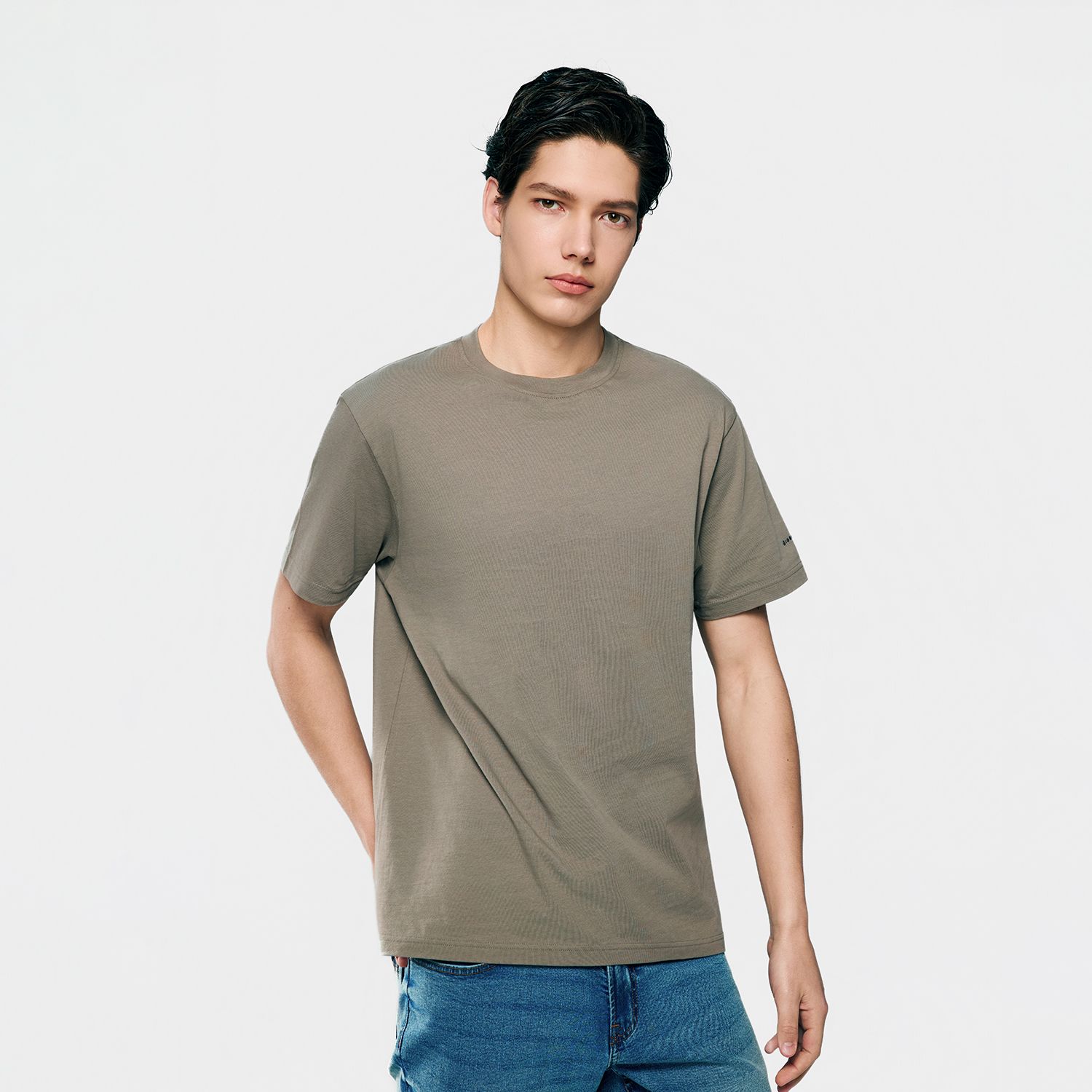 Men's Slim Fit Cotton Crew Neck Tee - Image 4