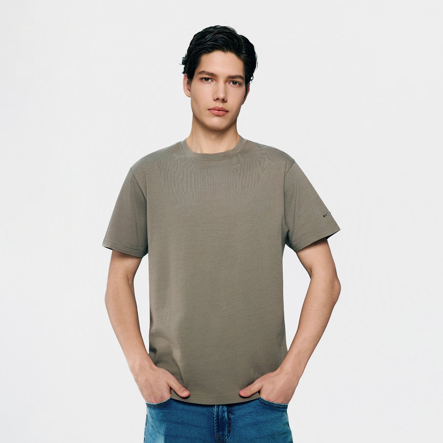 Men's Slim Fit Cotton Crew Neck Tee - Image 5
