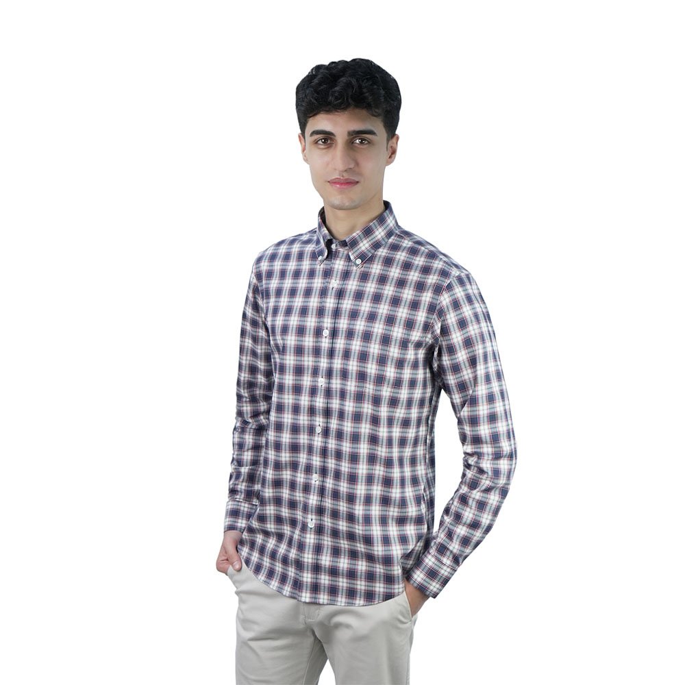 Men's Wrinkle Free Oxford Long Sleeve Shirt - Image 1