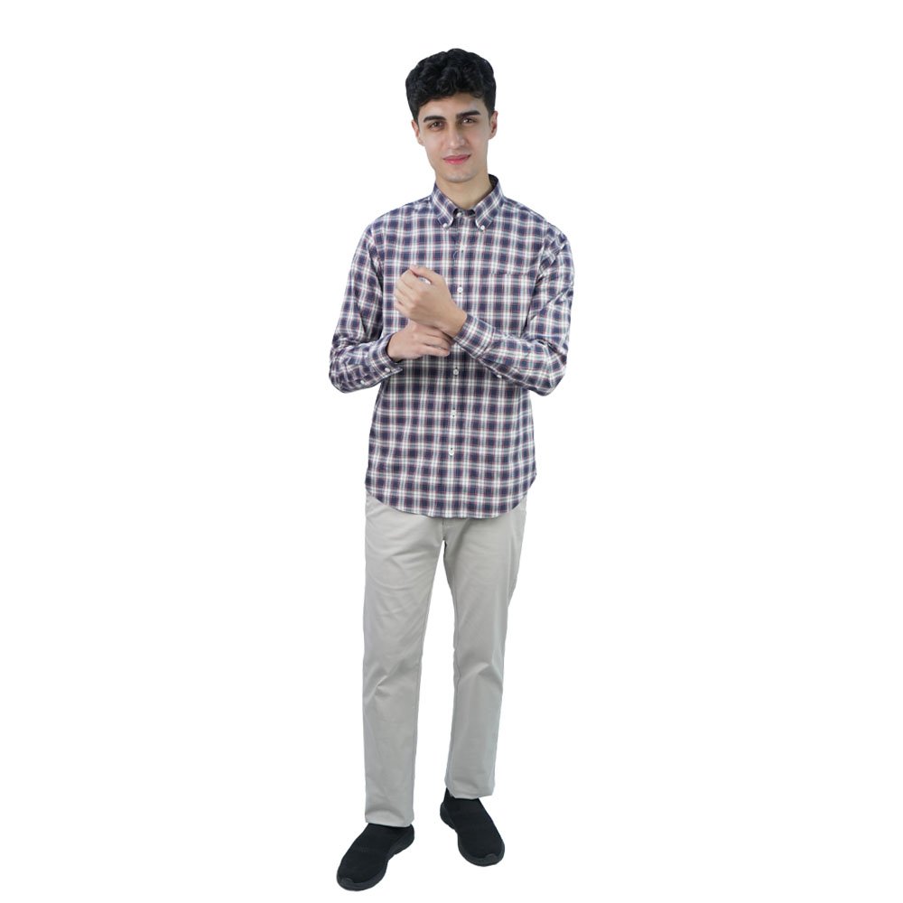 Men's Wrinkle Free Oxford Long Sleeve Shirt - Image 2