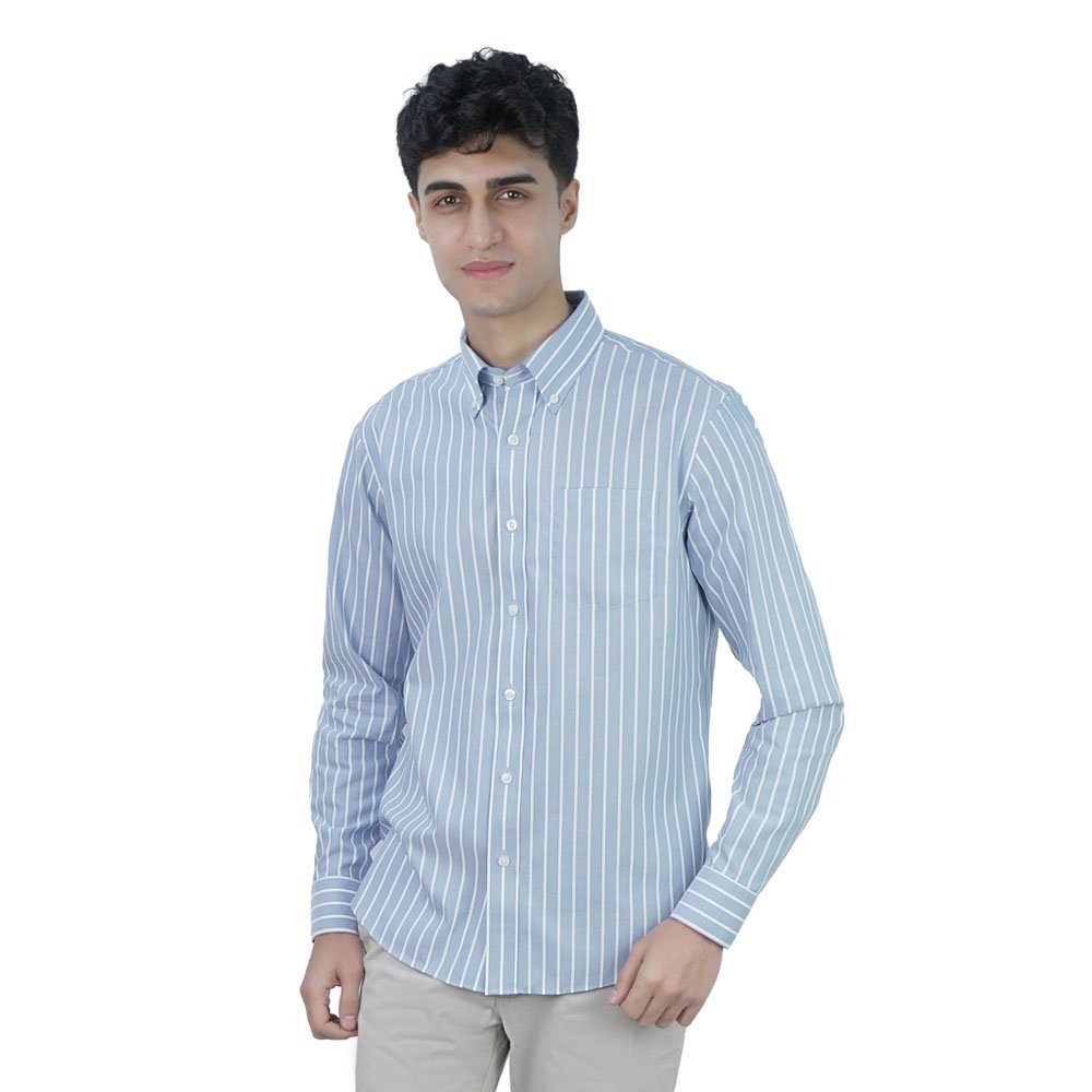 Men's Wrinkle Free Oxford Long Sleeve Shirt - Image 1