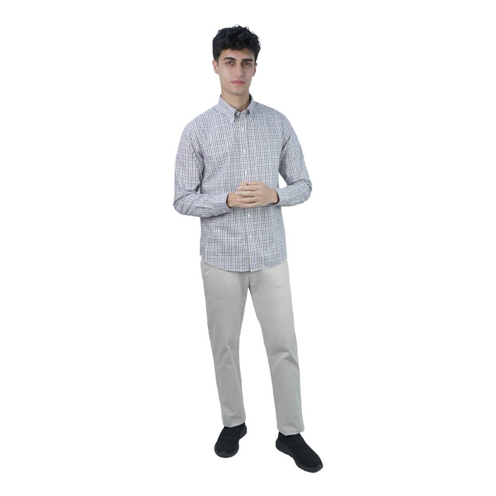 Men's Wrinkle Free Oxford Long Sleeve Shirt - Image 2