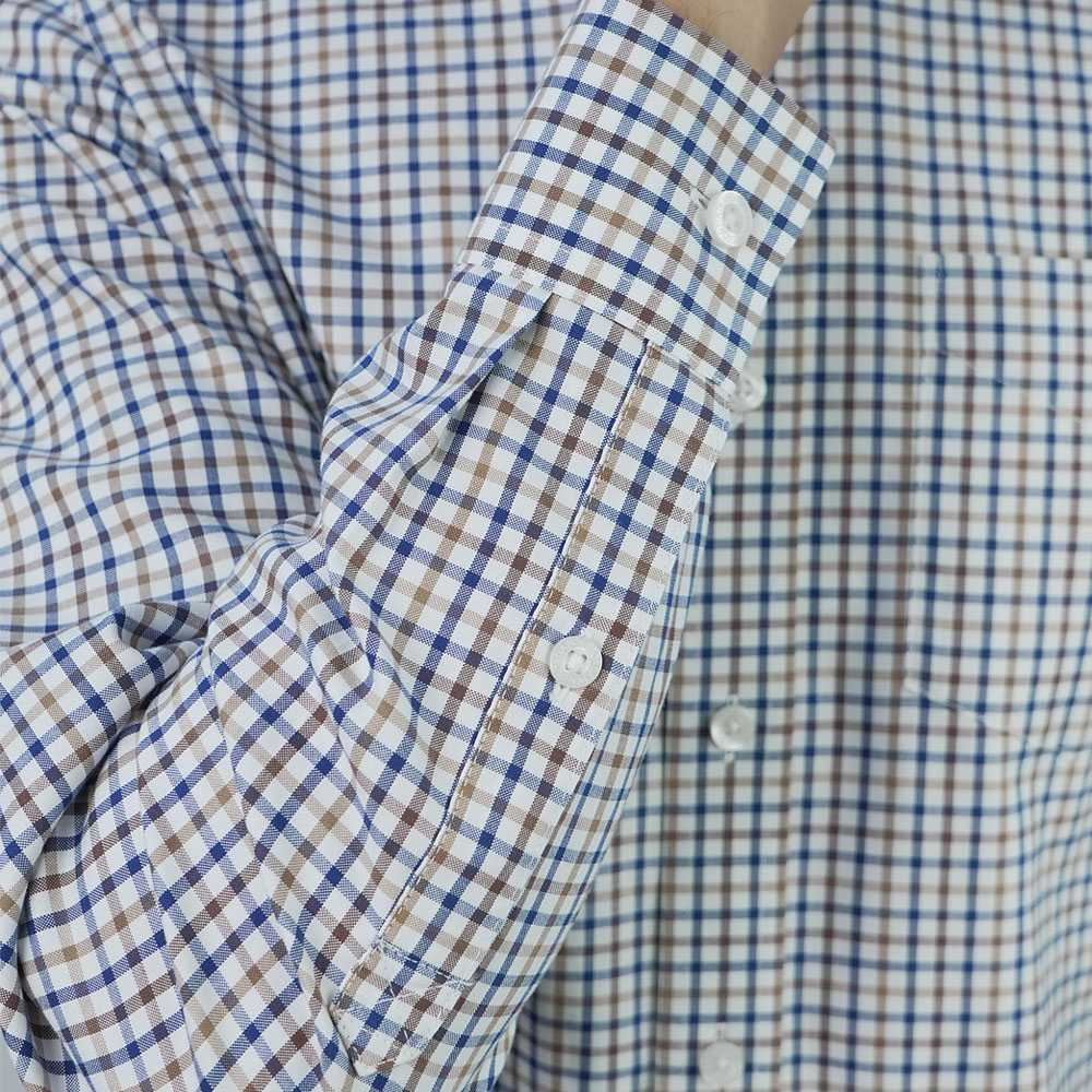 Men's Wrinkle Free Oxford Long Sleeve Shirt - Image 5