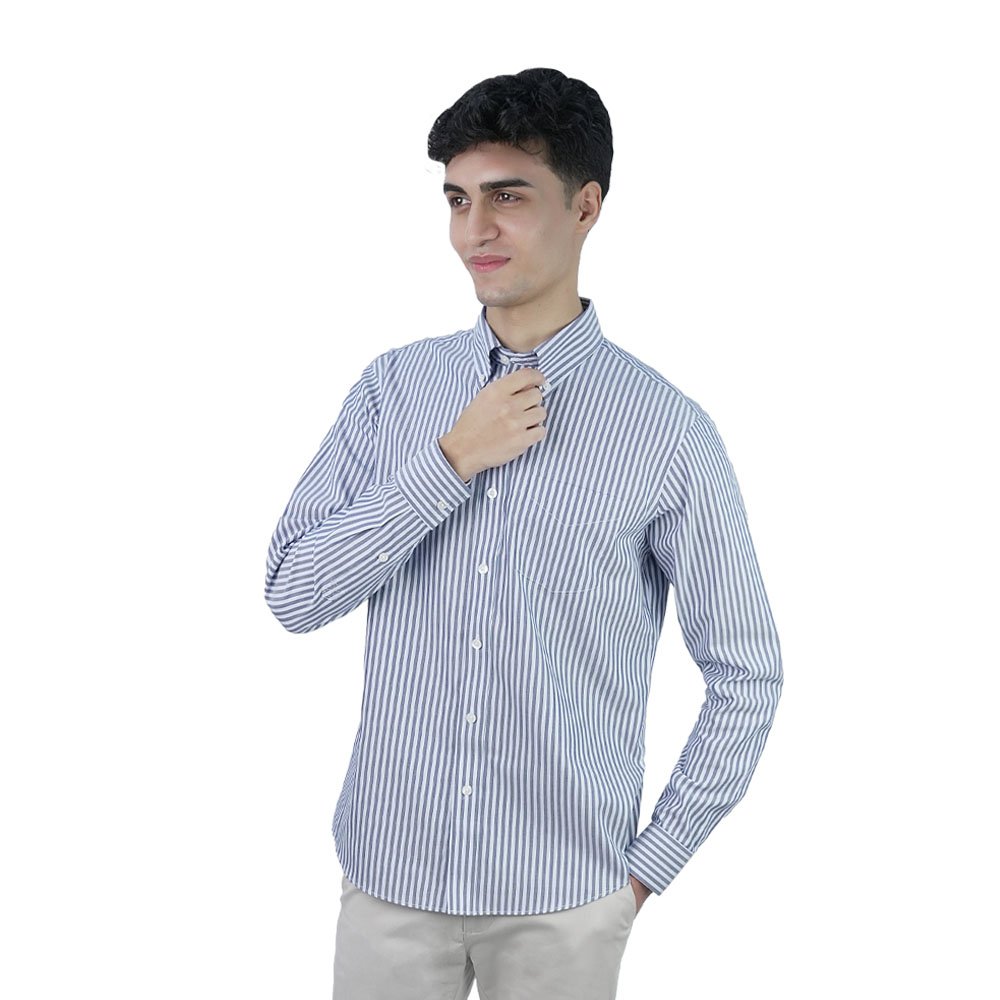 Men's Wrinkle Free Oxford Long Sleeve Shirt - Image 1