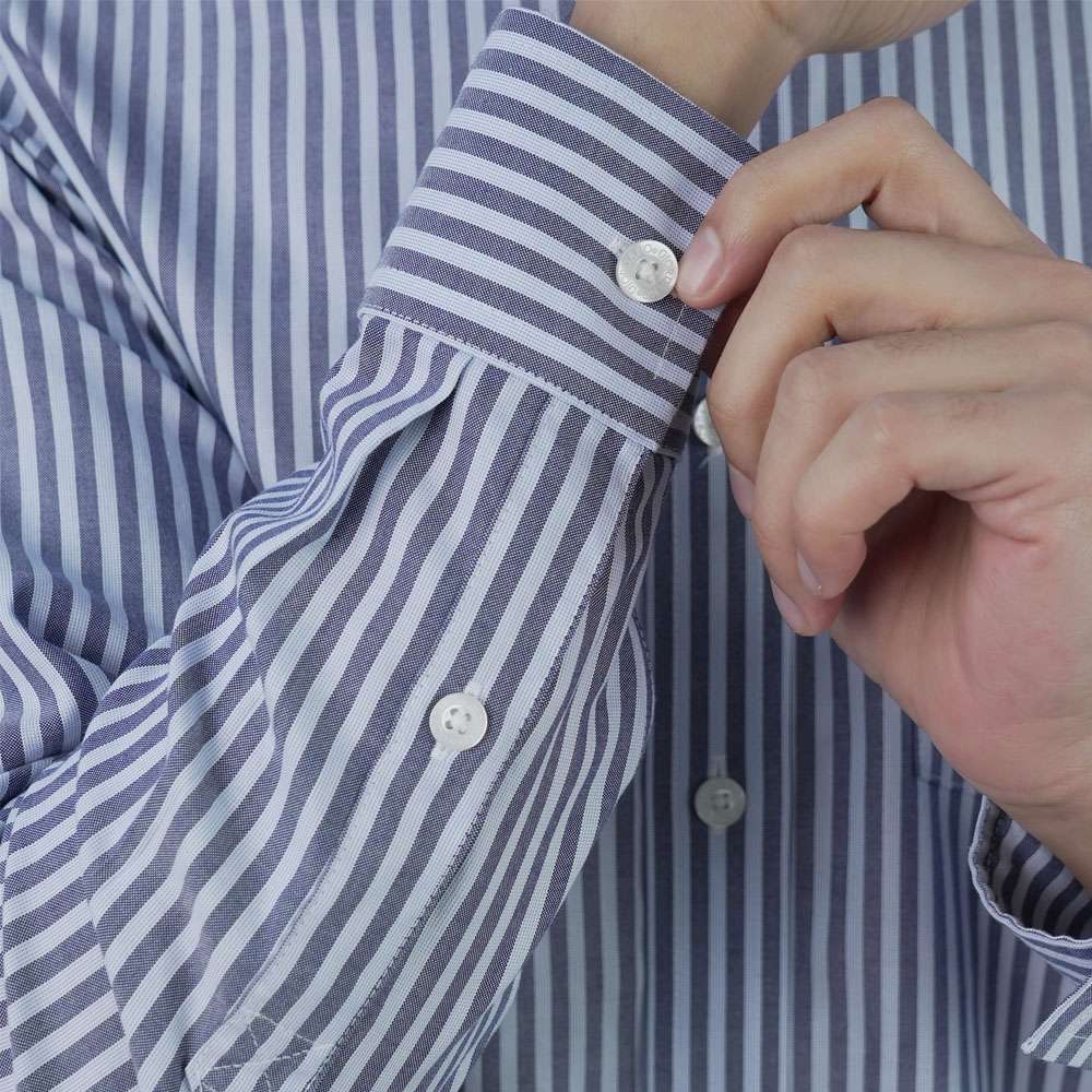 Men's Wrinkle Free Oxford Long Sleeve Shirt - Image 5