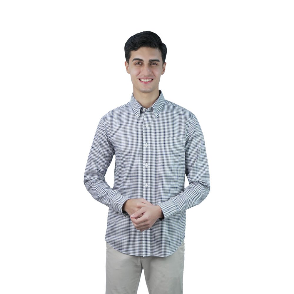 Men's Wrinkle Free Oxford Long Sleeve Shirt - Image 1